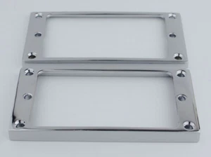 2 Contours de micros en metal Humbucker pour guitare a caisse plate - Imagen 1 de 9