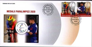 2021 Tokyo Paralympics Medalists,Novak/cycling,Bologa/Judo,Romania,Mi.7919,FDC - Picture 1 of 1