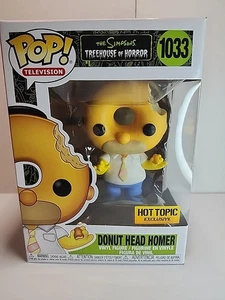 Funko Pop Television The Simpsons 1033 Treehouse of Horror Donut Head Homer Hot - Picture 1 of 6