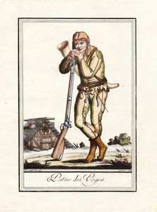 Costume Tracht Gravure Grasset Kupferstich Incisione 1780 - Picture 1 of 1