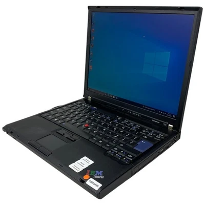 PC Portatile Notebook Usato 14” Lenovo T60 Core Duo 3Gb Ram 120Gb SSD W10 32 Bit - Immagine 1 di 4