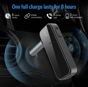 Bluetooth 5.0 Wireless Audio Adapter Transmitter Receiver For Car Tv Pc Aux Fm - Afbeelding 1 van 18
