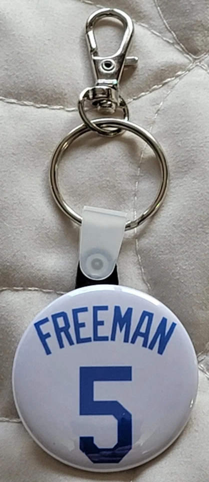 Freddie Freeman Keychain, (1.5" Button Pendant), Los Angeles Dodgers,MLB,Rare - Image 1 of 1