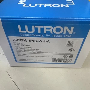 Lutron Claro Smart Switch w/ Wall Plate for Caseta DVRFW-5NS-WH-A - Picture 1 of 3