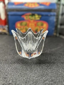 Cuenco votivo de cristal vintage Orrefors Suecia pétalo acampanado escandinavo moderno 4 lb - Imagen 1 de 10