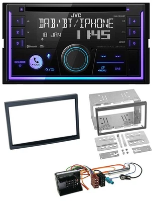 JVC MP3 USB 2DIN DAB Bluetooth CD Autoradio für Peugeot 207 307 Expert Partner s - Bild 1 von 4