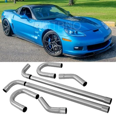 Kit de tubo de escape de mandril personalizado de flexión recta de 2,5" de acero inoxidable para Chevy Corvette Foto 1 de 4