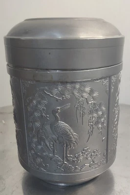 Carrito de té y peltre vintage. Foto 1 de 4