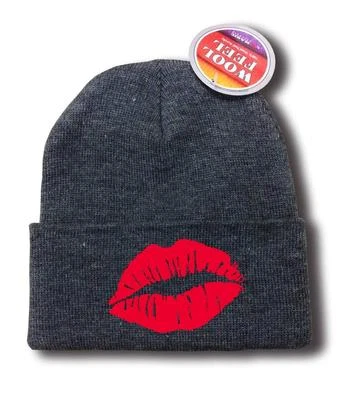 NEW MEN WOMEN PRINTED "LIP" FUNNY Snowboard SKI Beanie HAT HIP HOP MMA - Image 1 of 4