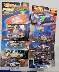 Hot Wheels Racing Lot of 8 Cars Ford Pontiac Mayfield Petty NASCAR 1/64 - Picture 1 of 3
