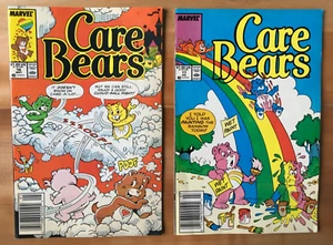 (2) CARE BEARS Marvel Comics COMIC BOOKS #16 & #17 Carebear Rainbow Clouds - Foto 1 di 11