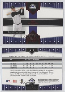 2005 Donruss Champions Red Impressions /250 Garrett Atkins #113