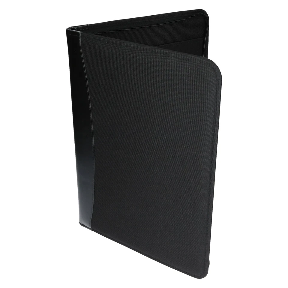 Aktenmappen Konferenzmappe DIN A4 Reißverschluss Schwarz Edle Aktentasche TJKR