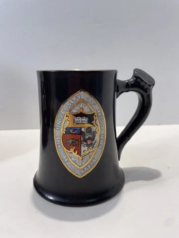 RARE Vintage University Of Missouri Mizzou Tigers Beer Stein 4 3/4” Tall Cover