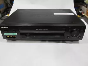 Repaired Sony Video Cassette Recorder VCR VHS SLV-N500-Remote-Battery-A/V Cable. - Picture 1 of 12