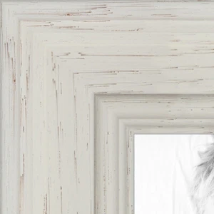 ArtToFrames 1.5" Custom Poster Frame Off White Stain Wood 4332 Large - Picture 1 of 7