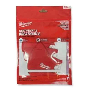 3 PACK RED Milwaukee 2-Layer Performance Face Mask 48-73-4228 - Picture 1 of 2