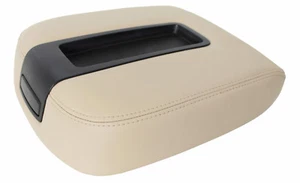 Fit 08-09 Hummer H2 Beige Real Leather Console Console Lid Armrest Cover - Bild 1 von 5