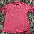 Peter Millar Summer Comfort Golf Polo Shirt Salmon Pink Size Xl
