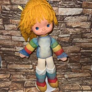 Rainbow Brite 18” Stuffed Doll Vinyl  Head Plush Hallmark Mattel 1983 First Gen - Picture 1 of 9