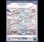 President Warren Harding DEATH CERTIFICATE Mysterious Death Certificate Copy