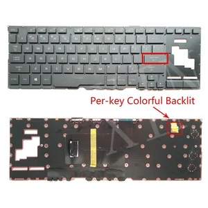 US RGB Backlit Keyboard for Asus ROG Zephyrus GX701G GX701GX GX701GV GX701GW - Picture 1 of 3