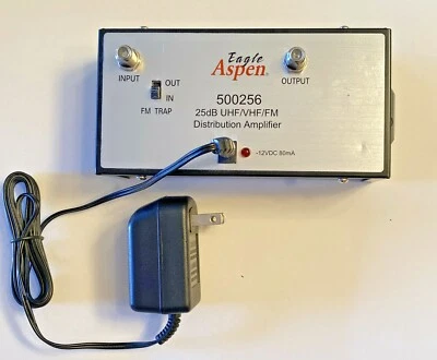 Amplificador de distribución Eagle Aspen 500256 25dB UHF/VHF/FM Foto 1 de 3