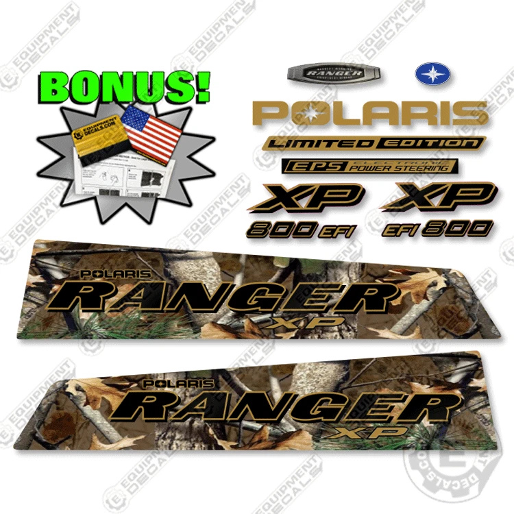 Fits Polaris Ranger 800 XP Decal Kit UTV - Limited Ed. Pursuit Camo - 2014 - Image 1 of 1