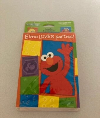American Greetings - Улица Сезам - приглашения - Elmo любит вечеринки - новый - Изображение 1 из 2