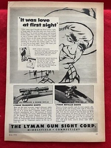 Vintage 1955 Print Ad Lyman Gun Sight Corp. Teleskop- & Metallvisiere - Bild 1 von 7