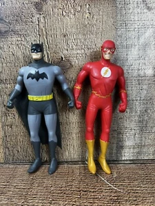 Lote de 2 Figuras Bendy de Acción Flexibles DC Comics 5.5" Batman Flash Retro - Imagen 1 de 17