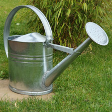 Gießkanne 10 Liter Metall verzinkt Metallgießkanne Zinkgießkanne Zink Gießkopf
