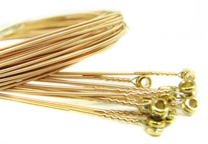 Paquete de 12 cuerdas de guitarra enrolladas en bronce fósforo calibre 32 (032") - ¡Hecha en EE. UU.! - Imagen 1 de 2