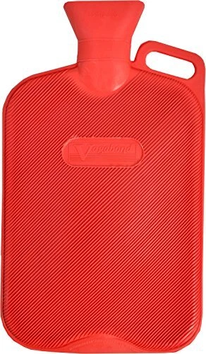 VAGABOND BAGS LTD Vagabond Ribbed Extra Large Red Hot Water Bottle, 2.7 Litre