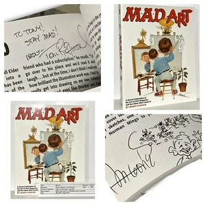 MAD ART ✍ SIGNED Sergio Aragones + Tom Richmond TPB Evanier Book w/ Original Art - Picture 1 of 6