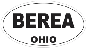 Berea Ohio Oval Autoaufkleber oder Helmaufkleber D6038 - Bild 1 von 1