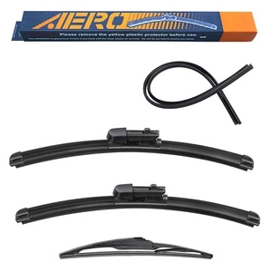 AERO Wiper Blades for Mazda CX-5 CX5 CX-9 CX9 2024-2016 24"+18" Front + 14" Rear - Picture 1 of 6