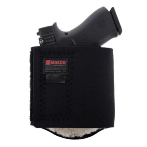 GALCO Ankle Guard Black RH Ankle Holster For Glock 42 W/Wo Red Dot (AGD600RB) - Picture 1 of 6