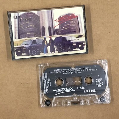 EZB AND DJ LOS Cassette Tape 80s Rap Hip Hop UNTOUCHABLE UNDERGROUND DETROIT - Image 1 of 4