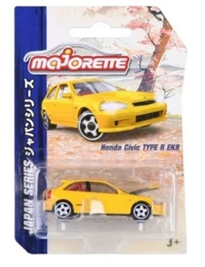 Majorette Japan Series Honda Civic Type R yellow. metal DieCast. Blister Card - Picture 1 of 1