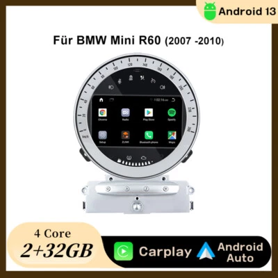 Für BMW MINI R52 R56 R60 7” Android 13 Carplay Autoradio GPS NAVI WIFI BT 2+32G - Bild 1 von 4