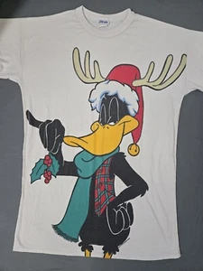 camicia natalizia vintage anni 90 uomo Large Daffy Duck 1994 warner bros. - Foto 1 di 14