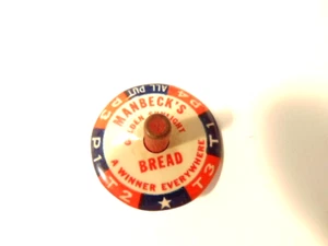 vintage Manbeck's Golden Sunlight Bread advertising toy spinning top - Picture 1 of 6