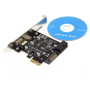 3 in 1 Internal 19P 20pin USB3.0 + USB3.1 Type C + USB3.0 Type A PCI-e Card - Picture 1 of 6