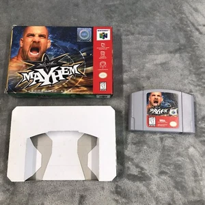 WCW Mayhem Wrestling N64 Nintendo 64 En Caja SIN MANUAL NI INSERTOS - Imagen 1 de 9