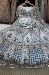 LENGHA INDISCHE BOLLYWOOD NEUE DESIGNER LEHENGA CHOLI HOCHZEIT PARTY PAKISTANISCHE KLEIDUNG - Bild 1 von 6