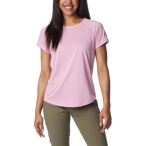 Columbia Damen Übergröße Bogata Bay Kurzarm T-Shirt Größe 1X Cosmos Pink - Bild 1 von 4