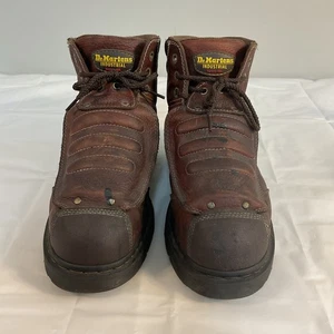 Dr Martens Ironbridge Size 13 Metatarsal Guard Boots Teak Industrial Steel Toe - Picture 1 of 17