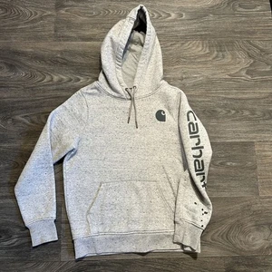 Carhartt Hoodie Damen XS Heather Gray Fleece 102791 Pullover Workwear Outdoor - Bild 1 von 10