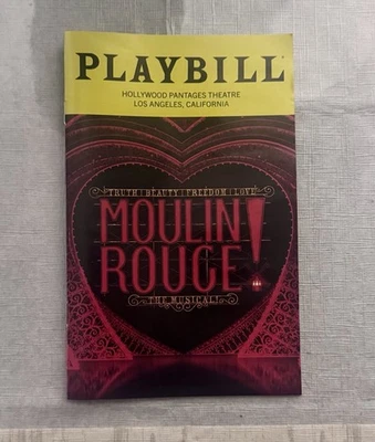 Playbill Moulin Rouge  The musical Hollywood Pantages 2025 - Image 1 of 3
